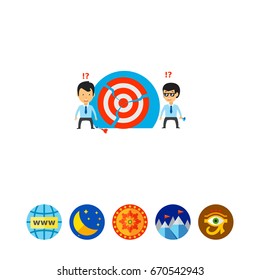 Team and Broken Target Icon