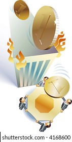 A team of brokers trying to save a currency.