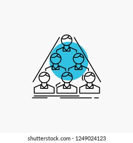 team, build, structure, business, meeting Line Icon