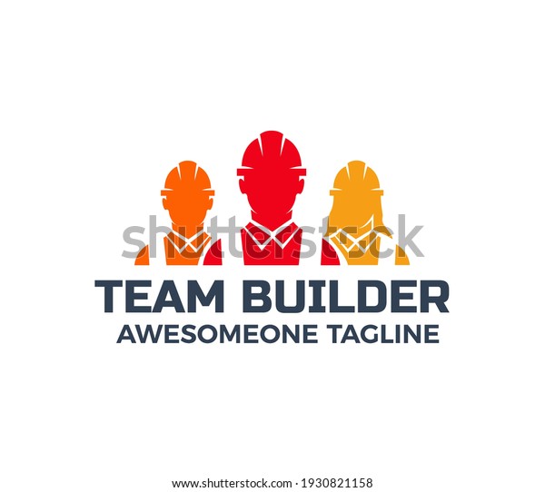 Team Builder Logo Design Vector Illustration Stock Vector (Royalty Free ...