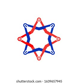 Team Building Abstract Logo Design
