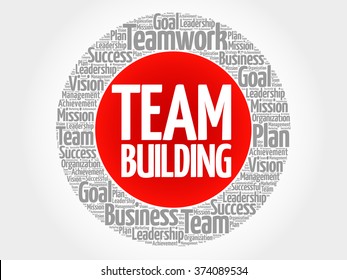 Team Building Circle Word Cloud Business Stock Vector (Royalty Free ...