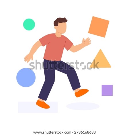 Team Building Games, strengthening trust collaboration and morale, Flat vector character illustration