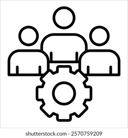 Team Building Icon Element For Design