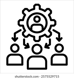Team Building Icon Element For Design