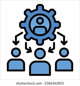 Team Building Icon Element For Design