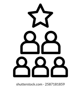 Team Building Icon Element For Design