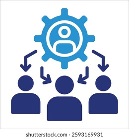 Team Building Icon Element For Design