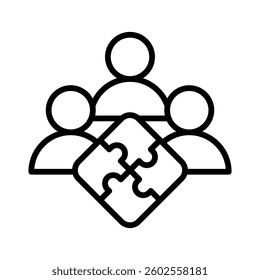 Team Building Icon Element for Design
