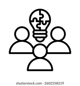 Team Building Icon Element for Design