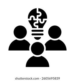 Team Building Icon Element for Design