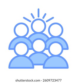 Team Building Icon Element for Design