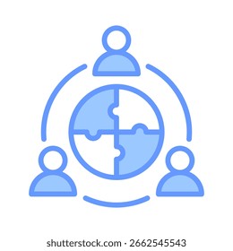 Symbolelement für das Erstellen von Teamprojekten für das Design