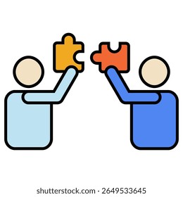 Icono de Team Building aislado en blanco