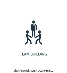 Team building icon. Simple element illustration. Team building symbol design from Entrepreneurship collection. Can be used for web and mobile.