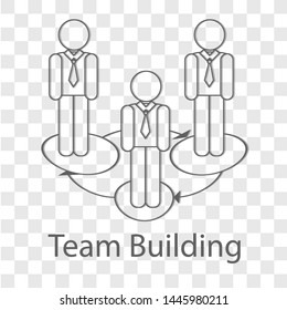 Team building icon Vector illustration on transparent background