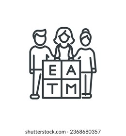 Icono de creación de equipo, ilustración vectorial