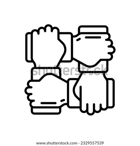 Team Building icon in vector. Illustration