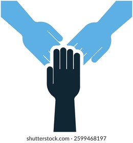 team building icon vector representing collaboration, leadership, and teamwork. Perfect for corporate, business, and networking projects.