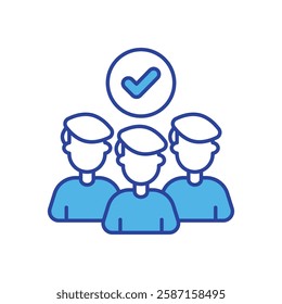 Team Building icon vector stock illustration