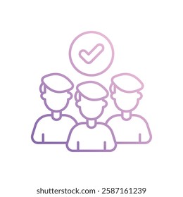 Team Building icon vector stock illustration