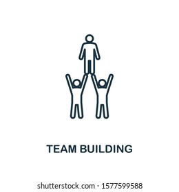 Team Building outline icon. Can be used for logo, graphic design and other.