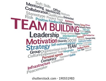 Team Building Related Word Cloud Tag Stock Vector (Royalty Free ...