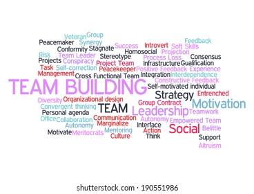 Team Building Related Word Cloud Tag Stock Vector (Royalty Free ...