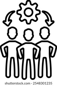 team building team settings gear setting crm group people 4684
