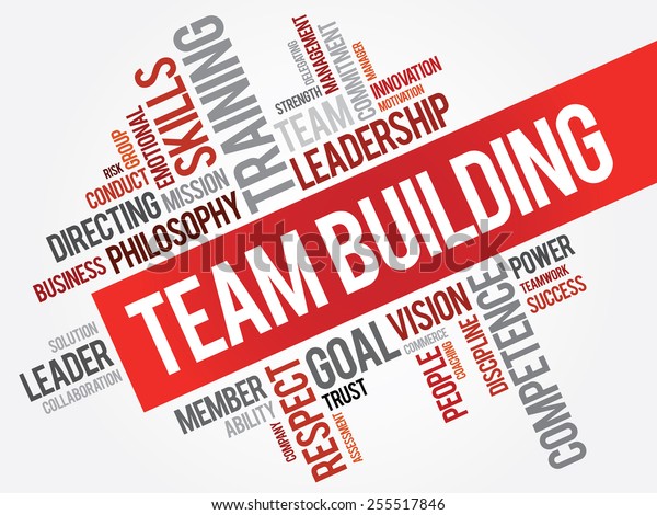 Team Building Word Cloud Business Concept Stock Vector (Royalty Free ...