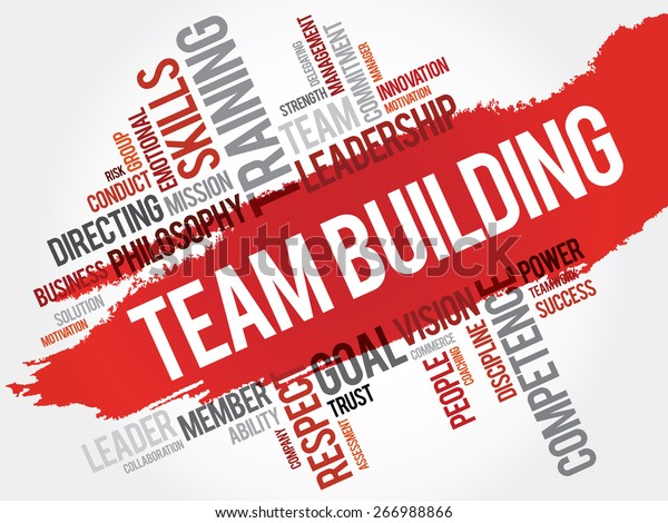 Team Building Word Cloud Business Concept Stock Vector (Royalty Free ...