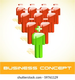 Team business concept. Vector illustration.
