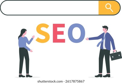 team business corporation search SEO internet banner for business web

