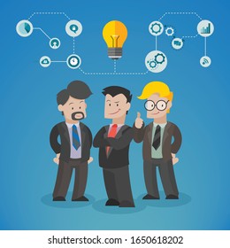 Equipo de gente de negocios. Trabajo en equipo, programadores de inicio o trabajadores de oficina.