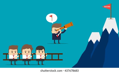 The team. Business vector illustration