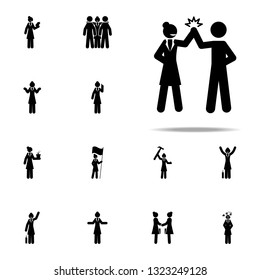 team, businesswoman icon. businesswoman icons universal set for web and mobile