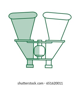 Team canoes flat illustration shadow