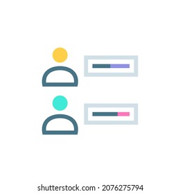 Icono CARACTERÍSTICAS DEL EQUIPO en vector. Logotipo