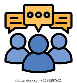 Elemento De Ícone De Chat De Equipe Para Design