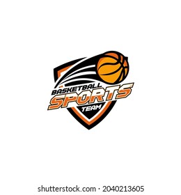 Team Club Academy Basketball Logo Template Vector