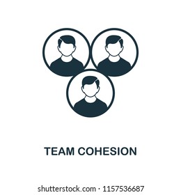 Team Cohesion creative icon. Simple element illustration. Team Cohesion concept symbol design from project management collection. Can be used for mobile and web design, apps, software, print.