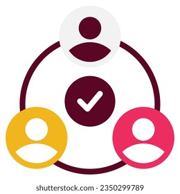 El icono de colaboración de equipo se puede usar para uiux, etc
