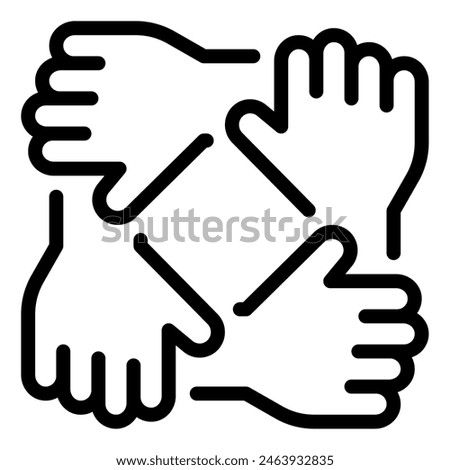 Team Collaboration icon can be used for web, app, infographic, etc