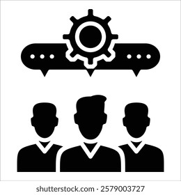 Team Collaboration Icon Element For Design