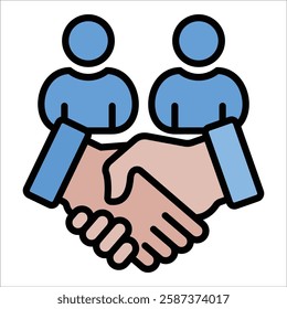 Team Collaboration Icon Element For Design