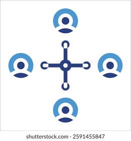 Team Collaboration Icon Element For Design