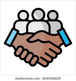Team Collaboration Icon Element For Design