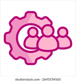 Team Collaboration Icon Element For Design