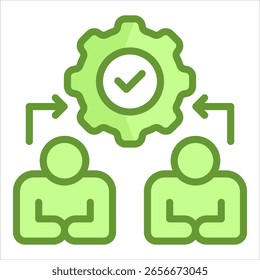 Team Collaboration Icon Element For Design