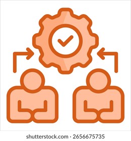 Symbolelement für Teamarbeit für Design